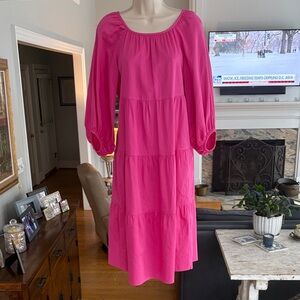 Trina Turk like new XS poplin dress .  Can serve as a coverup or a nice night ou